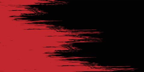 Grunge texture effect background. Distressed rough dark abstract textured. Black isolated on red.