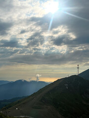 Ridge of Mount Aibga in Krasnaya Polyana Sochi