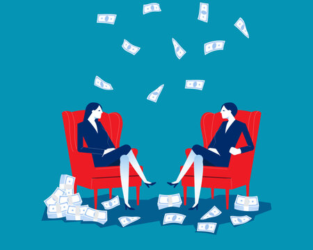 Investment. Business success or conversations about finances