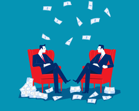 Investment. Business success or conversations about finances