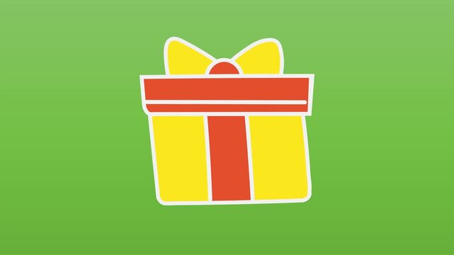 vector illustration of a gift box