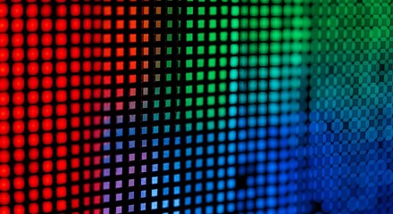 Obraz premium led screen display, colorful pixels background