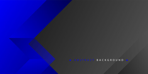 Obraz premium Abstract Blue and gray arrow shape vector background for corporate concept, template, poster, brochure, website, flyer design. Vector illustration 