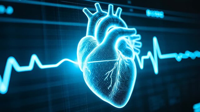 Digital Heart Model with Electrocardiogram Visualization