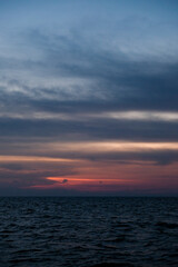 Fototapeta premium Beautiful view of sunset at Tanjung Medang Beach, Rupat Utara