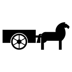horse drawn carriage icon