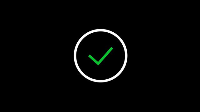 Check Mark Animation | Smooth Green Tick Motion Graphics for Approval, Verified Success, App UI, Website, Business Presentation, YouTube Shorts & Social Media