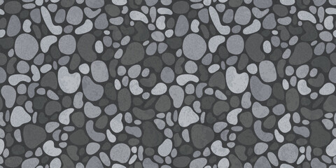 Vector illustration of seamless stone pattern creating natural textured background for modern design, decoration and surface concepts