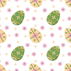 Pastel Easter eggs pattern for holiday decoration