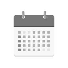 シンプルな日曜始まりの月間カレンダーのアイコン - 予定表や1ヶ月のイメージ素材 - 日付の数字なし