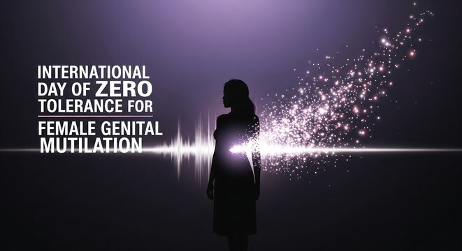 Empowering woman stands against female genital mutilation on International Day of Zero Tolerance