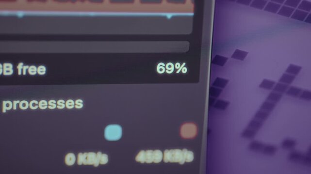 System information for a computer, memory usage at 69 percent