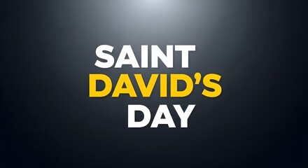 Fototapeta premium Saint david's day celebration background