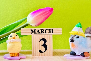 3月の背景イメージ © 78art