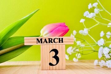 3月の背景イメージ © 78art