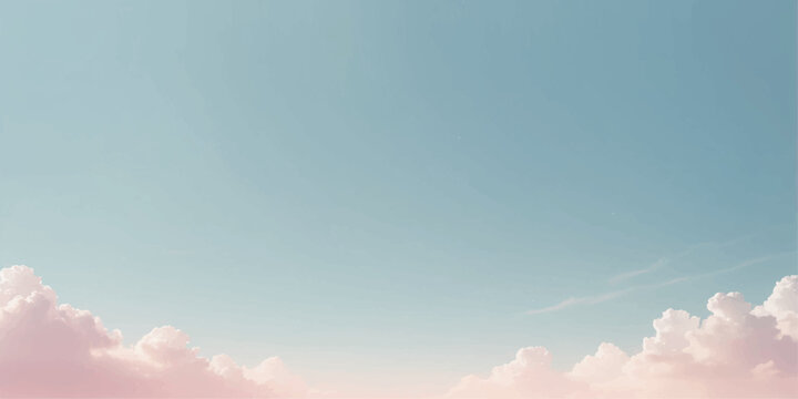 Serene cloudscape under sunny daylight suitable for modern nature themed backgrounds