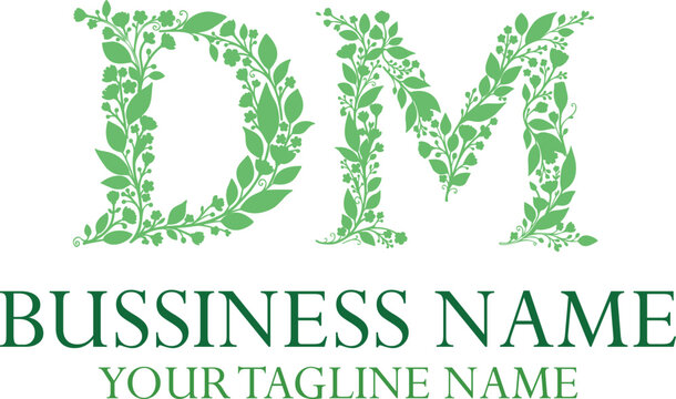 DM D dm initial logo | initial based abstract modern minimal creative logo, vector template image. luxury logotype logo, real estate homie logo. typography logo. initials logo