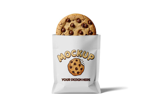 Cookie Bag Packaging Mockup