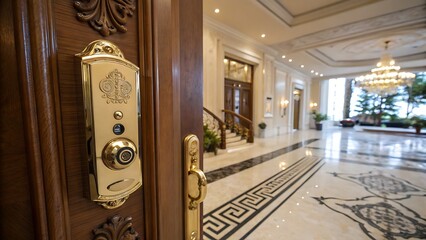 entrance to the luxury house 