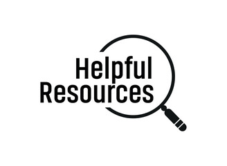 Fototapeta premium helpful resources text 