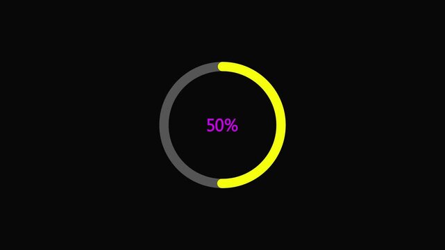 Yellow Circular Progress Loading Animation