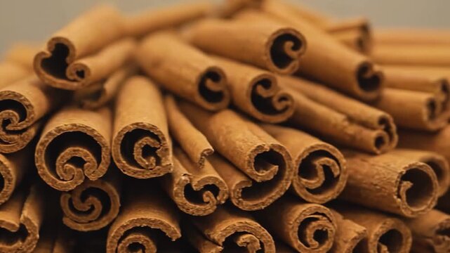 Cinnamon Swirls Aromatic Spice Stack for Culinary  Holiday Designs.