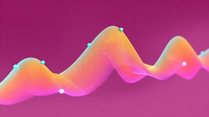 Vibrant Abstract Waveform Illustration with Smooth Gradient Colors and Dynamic Shapes Ideal for Modern Digital Designs and Creative Projects