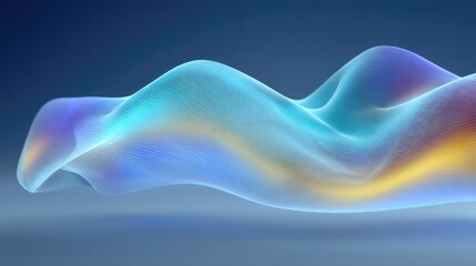 Soft Flowing Abstract Waves in Vibrant Colors with Smooth Gradients and Ethereal Appearance for Creative Visuals and Design Backgrounds