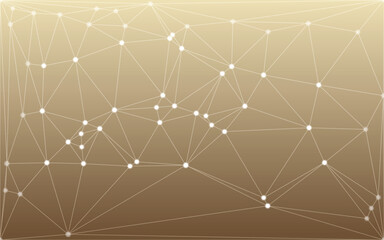 Golden Gradient Polygonal Network