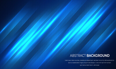 3D dark blue techno abstract background overlap layer on dark space with lights motion decoration concept. Modern graphic design element glowing style for banner, flyer, card, or brochure cover