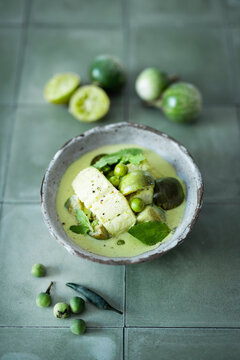 Gr&uuml;nes Curry mit Fisch (Gaeng Kiaw Wan Pla)