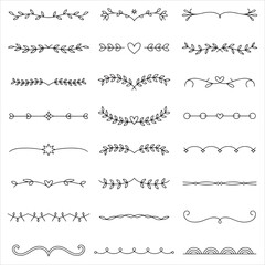 Obraz premium Decorative Dividers Clip Art 