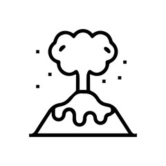 Volcano Eruption Icon