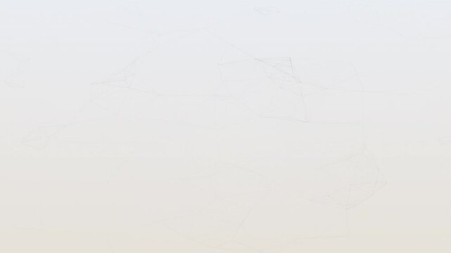 Evolving abstract geometric shapes emerge from a blank canvas