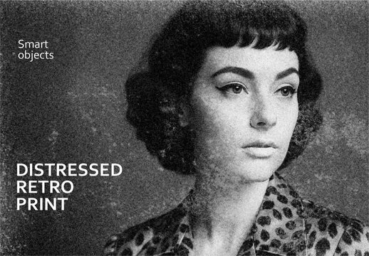 Vintage Film  Distressed Retro Bad Print Photo Effect