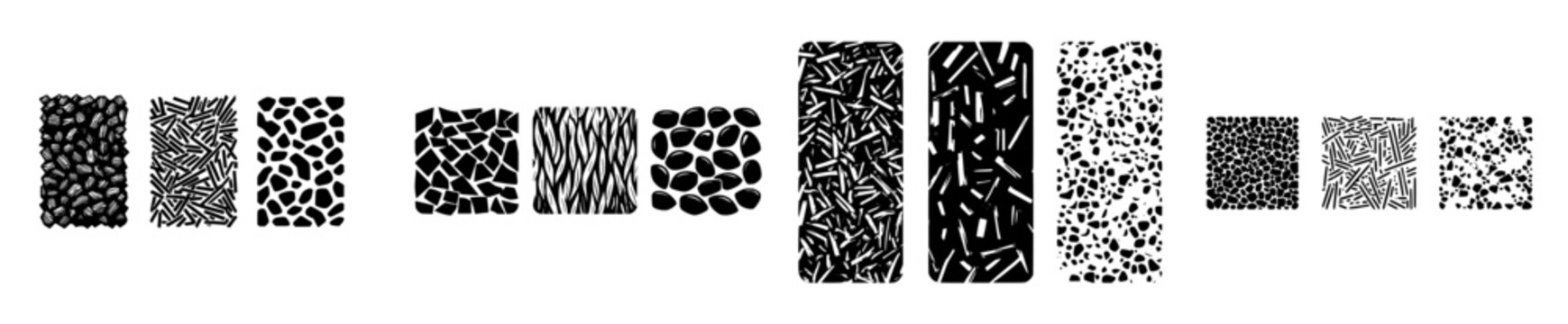 Black and White Patterns of Mulch: A Visual Guide to Composting