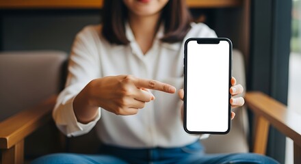 young woman using smartphone