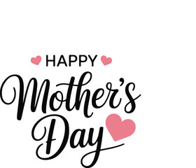 HAPPY MOTHER'S DAY lettering calligraphy banner vector