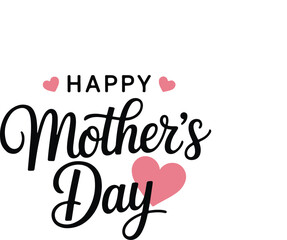 Happy Mothers Day lettering . Handmade calligraphy vector illustration. Mother's day card