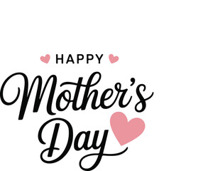 Happy Mothers Day typography poster