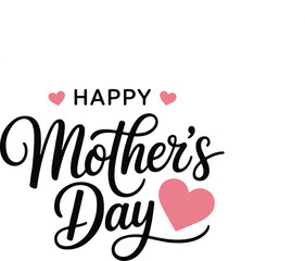 Happy Mothers Day typography poster