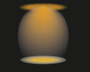 Abstract Golden Light Effect Background with Glow and Sparkles