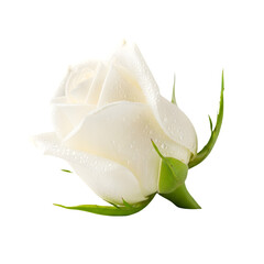 White rose png isolated on transparent background