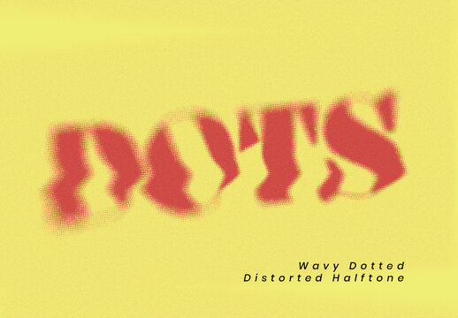 Wavy Dotted Distorted Text Effect