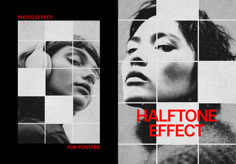 Circle Motion Poster Photo Effect Mockup