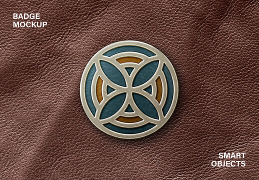 Enamel Pin Logo Mockup