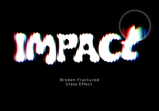 Glitch Reeded Glass Text Effect