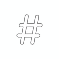 Obraz premium Simple Hashtag Icon Design