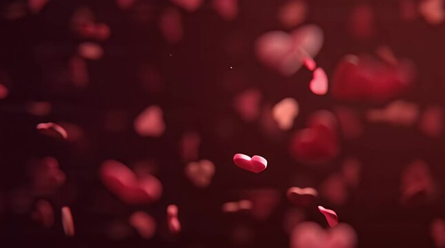 red blood cells flowing through a vein