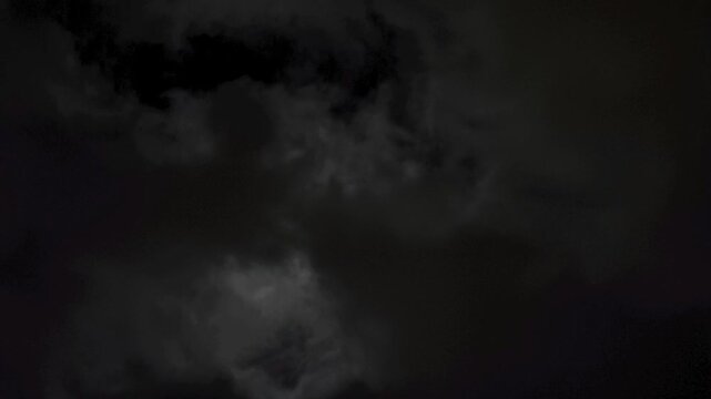 The big clouds is trying to cover the moon